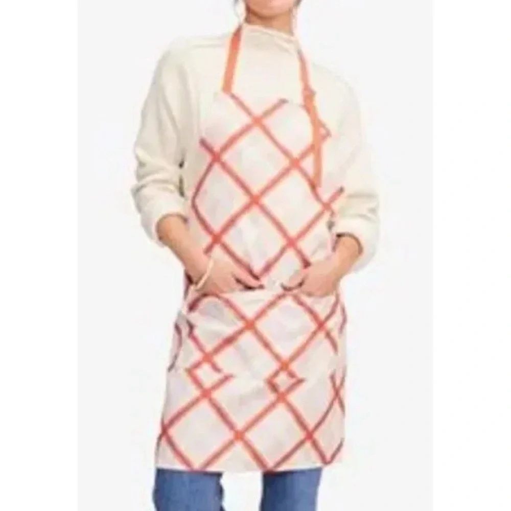 NWT Sewing Down South Cooking Apron Perfectly Plaid 27x31 Designed Craig Conover